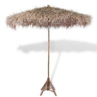 Detailed information about the product Bamboo Parasol 270 Cm With Banana Leaf Roof