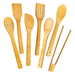 Bamboo Spoons for Cooking 7 Piece, Kitchen Nonstick Bamboo Cooking Utensils Set, Durable and Healthy Bamboo Wooden Spatula Spoon for Cooking. Available at Crazy Sales for $19.95