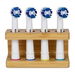 Bamboo Toothbrush Head Holder 4 Slots Electric Tooth Brush Head Holder Stand Toothbrush Storage Organizer Bathroom Accessories. Available at Crazy Sales for $14.95