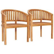 Detailed information about the product Banana Chairs 2 Pcs Solid Teak Wood