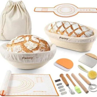 Banneton Bread Basket Liners Proofing Round Oval Sourdough Starter Kit Kitchen Chef Baking Supplies Tools