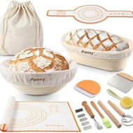 Detailed information about the product Banneton Bread Basket Liners Proofing Round Oval Sourdough Starter Kit Kitchen Chef Baking Supplies Tools