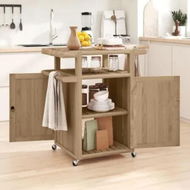 Detailed information about the product Bar Cart 70x50x90 cm Solid Wood Teak