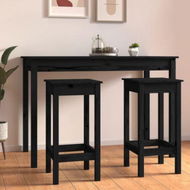 Detailed information about the product Bar Chairs 2 Pcs Black 40x40x78 Cm Solid Wood Pine