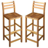 Detailed information about the product Bar Chairs 2 Pcs Solid Acacia Wood 42x36x110 Cm