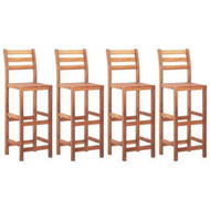 Detailed information about the product Bar Chairs 4 Pcs Solid Acacia Wood