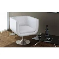 Detailed information about the product Bar Stool Artificial Leather White