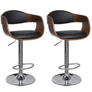 Detailed information about the product Bar Stools 2 Pcs Artificial Leather With Backrest