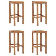 Detailed information about the product Bar Stools 4 pcs Solid Wood Teak