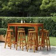 Detailed information about the product Bar Stools 8 pcs Solid Wood Acacia