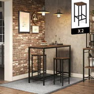 Detailed information about the product Bar Stools Set of 2 Kitchen Counter Height Barstools Dining Island Chairs Tall Modern Comfortable Backless Breakfast Seats for Home Restaurant Cafe Pub