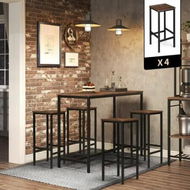 Detailed information about the product Bar Stools Set of 4 Counter Height Kitchen Island Barstools Dining Tall Chairs Modern Backless Comfortable Breakfast Seats for Home Cafe Restaurant Pub