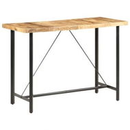 Detailed information about the product Bar Table 150x70x107 Cm Rough Mango Wood