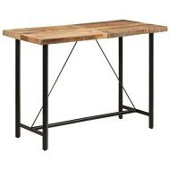 Detailed information about the product Bar Table 150x70x107 cm Solid Wood Mango and Iron