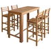 Bar Table and Chair Set 5 Pieces Solid Acacia Wood. Available at Crazy Sales for $629.95