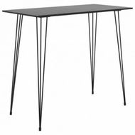 Detailed information about the product Bar Table Black 120x60x105 Cm