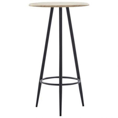 Bar Table Oak 60x107.5 Cm MDF