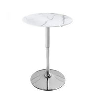 Detailed information about the product Bar Table Swivel Gas Lift Counter White