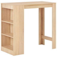 Detailed information about the product Bar Table With Shelf Oak 110x50x103 Cm