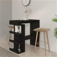 Detailed information about the product Bar Table with Storage Rack Black 100x50x101.5 cm Engineered Wood