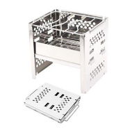 Detailed information about the product Barbecue Rack Multifunctional Mini Stainless Steel Folding Oven Grill Stove