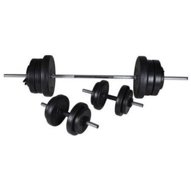 Barbell + 2 Dumbbell Set 60.5 Kg.