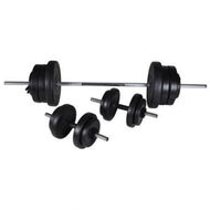 Detailed information about the product Barbell + 2 Dumbbell Set 60.5 Kg.