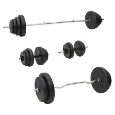 Barbell and Dumbbell with Plates Set 120 kg