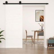 Detailed information about the product Barn Door White 80x1.8x204.5 cm Solid Wood Pine