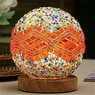 Detailed information about the product Baroque Nightlight Romantic Free Bohemian Creative USB Rechargeable Bedroom Decor Table Lamp Decorative Glass Lamp Kids Gift Color Orange