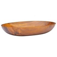 Detailed information about the product Basin Solid Teak Wood 60x40x10 Cm