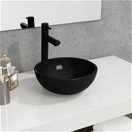 Detailed information about the product Basin Tempered Glass 30x12 cm Black
