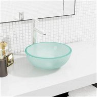 Detailed information about the product Basin Tempered Glass 30x12 Cm Frosted