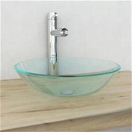 Detailed information about the product Basin Tempered Glass 42 cm Transparent