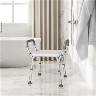 Detailed information about the product Bath Chair Shower Bench with Detachable Padded Arms for Seniors