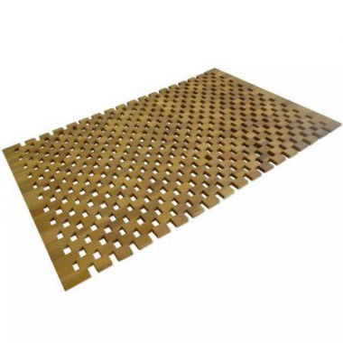 Bath Mat Acacia Wood 80x50 Cm Mosaic