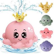 Detailed information about the product Bath Toy with 4 Water Spray(Random Color)Modes Light Up Octopus Bathtub Toys Auto-Rotating Water Sprinkler Pool Toys Color Pink