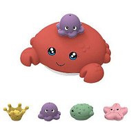 Detailed information about the product Bath Toy with 4 Water Spray(Random Color)Modes Light Up Octopus Bathtub Toys Auto-Rotating Water Sprinkler Pool Toys Color Red