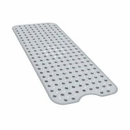 Detailed information about the product Bath Tub Shower Safety Mat 40 x 16 Inch Non-Slip and Extra Large,Bathtub Mat with Suction Cups,Machine Washable Bathroom Mats with Drain Holes,Crey