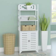 Detailed information about the product Bathroom Cabinet Albuquerque Wood White 46x24x117.5 Cm.