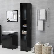 Detailed information about the product Bathroom Cabinet Black 30x30x183.5 Cm Chipboard