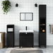 Bathroom Cabinet Black 30x30x190 cm Engineered Wood. Available at Crazy Sales for $159.95