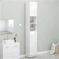 Detailed information about the product Bathroom Cabinet High Gloss White 32x25.5x190 Cm Chipboard