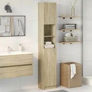Detailed information about the product Bathroom Cabinet Sonoma Oak 32x25.5x190 cm Engineered Wood