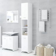 Detailed information about the product Bathroom Cabinet White 30x30x183.5 cm Chipboard