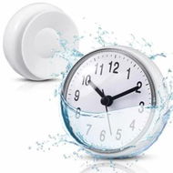 Detailed information about the product Bathroom Clock White Shower Wall Clock Water Resistant Clock Waterproof Clock Small Digital Clock Bathroom with Easy Reading Clock Face for Bathroom Pool Supplies (Suction Cup)