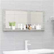 Detailed information about the product Bathroom Mirror Concrete Gray 90x10.5x37 Cm Engineered Wood