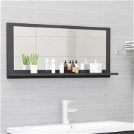 Detailed information about the product Bathroom Mirror Gray 90x10.5x37 Cm Engineered Wood