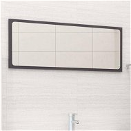 Detailed information about the product Bathroom Mirror High Gloss Gray 90x1.5x37 Cm Chipboard