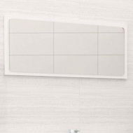 Detailed information about the product Bathroom Mirror High Gloss White 80x1.5x37 Cm Chipboard